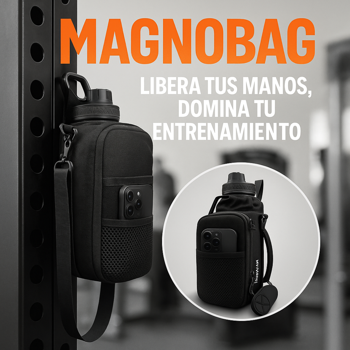 Libera tus manos, domina tu entrenamiento con tu Bolsa Magnética para Gym